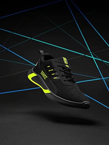 BRUTON Exclusive Trendy, Casual, Sports Shoes for Men, Running Shoes for Men (Black Grey, Size : 7)