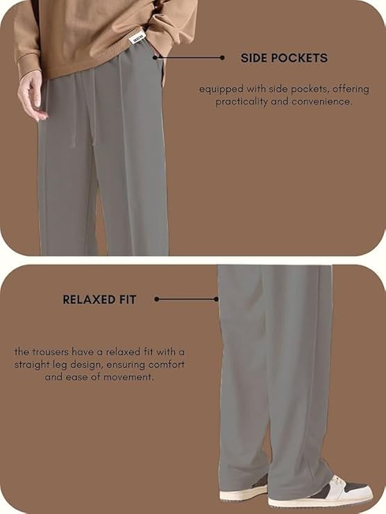 Mack Jonney Regular Trouser Loose Fit | Sports for Men Stylish Track Pant-MACK640418