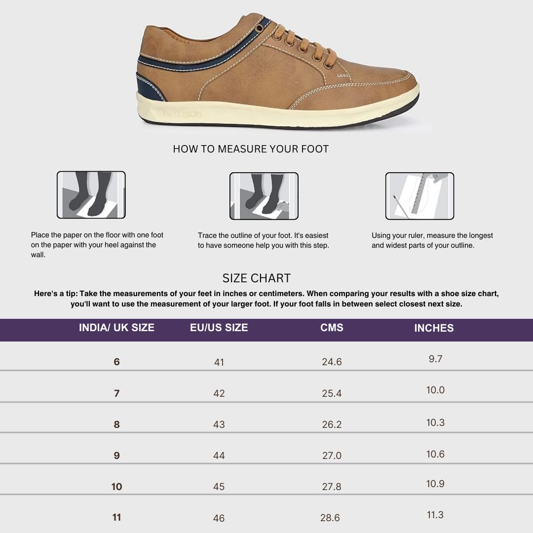 Centrino Men's Chicku Brown Sneaker, 11 UK (3322-22)