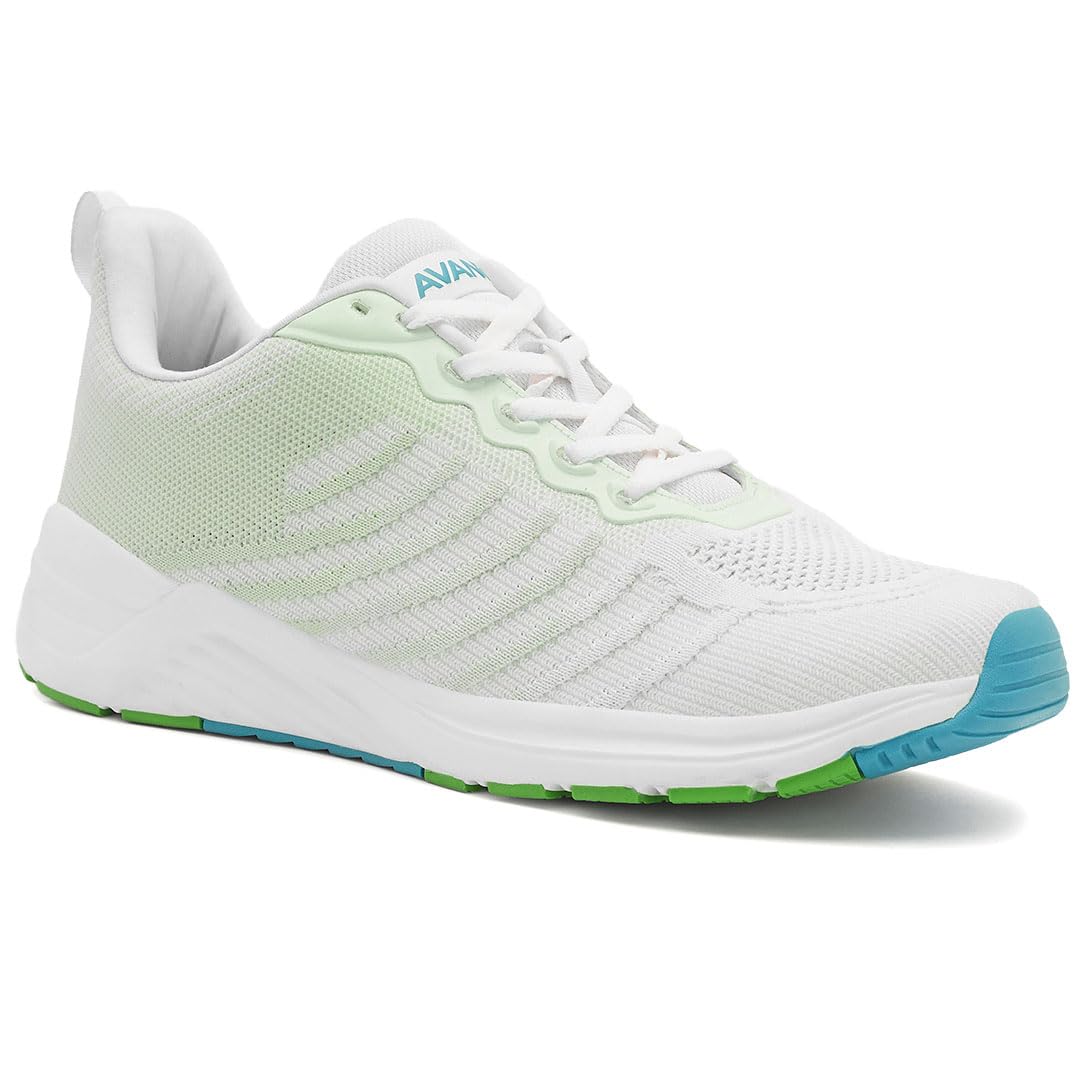AVANT Men's SpartanX Running Shoes L.Grey/Green UK 7 (AVMSH117CL01UK7)
