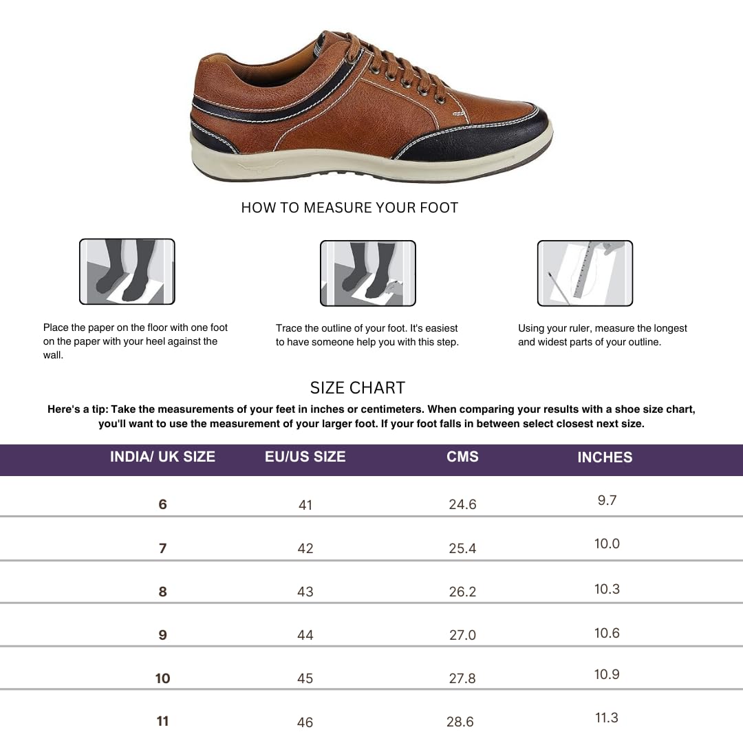 Centrino Men's Chicku Brown Sneaker, 11 UK (3322-22)
