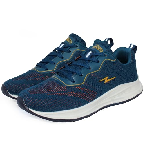 ATHCO Men's Akron Teal Blue Running Shoes_10 UK (ATHST-15)