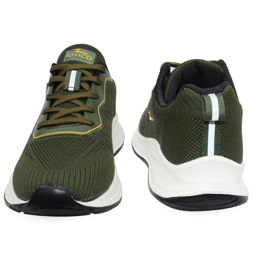 ATHCO Men's Akron Teal Blue Running Shoes_10 UK (ATHST-15)