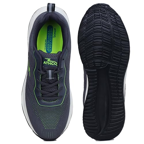 ATHCO Men's Akron Teal Blue Running Shoes_10 UK (ATHST-15)