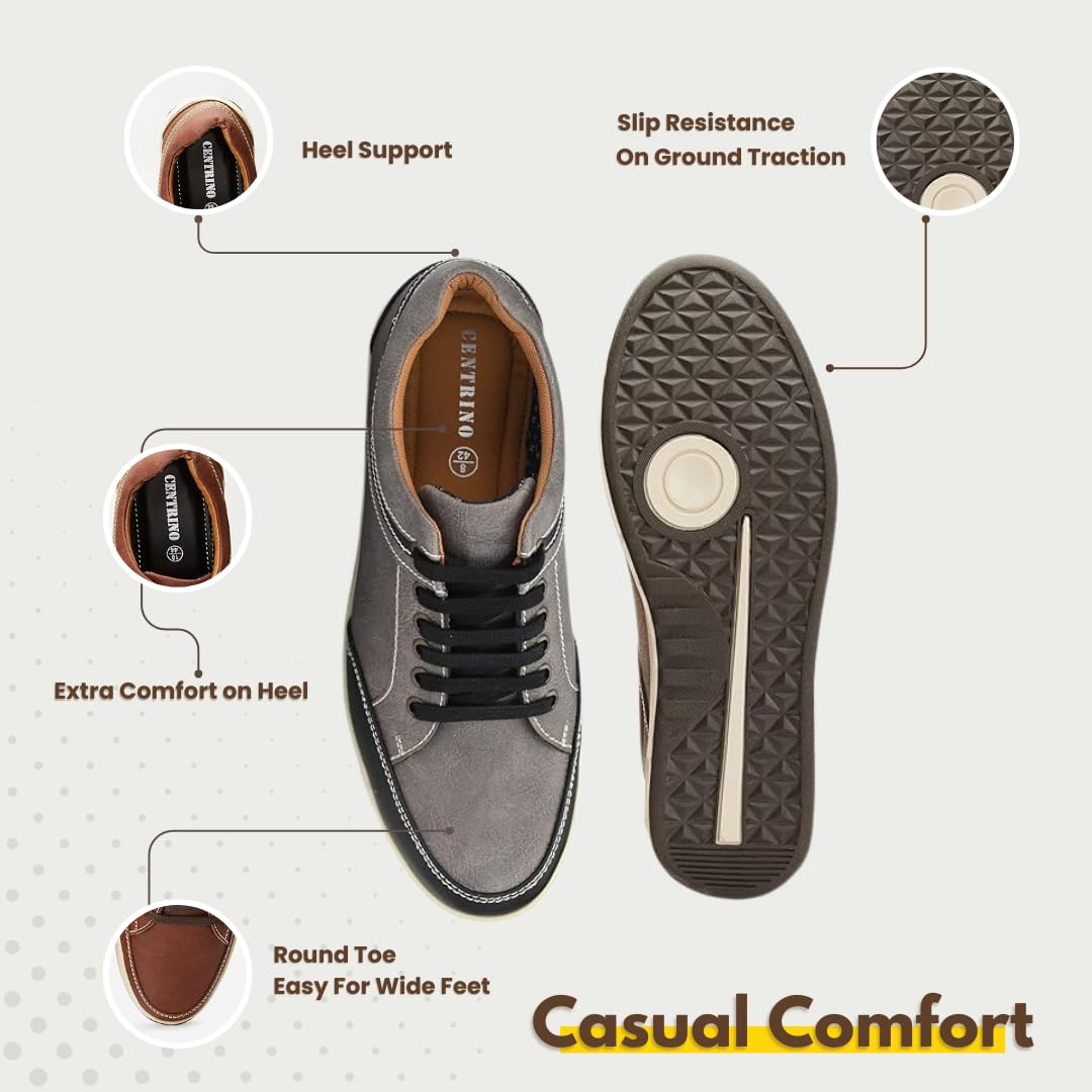 Centrino Men's Chicku Brown Sneaker, 11 UK (3322-22)