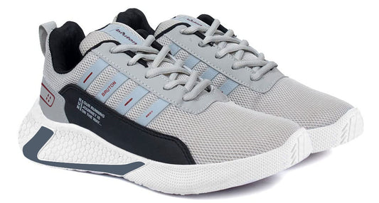 BRUTON Exclusive Trendy, Casual, Sports Shoes for Men, Running Shoes for Men (Black Grey, Size : 7)