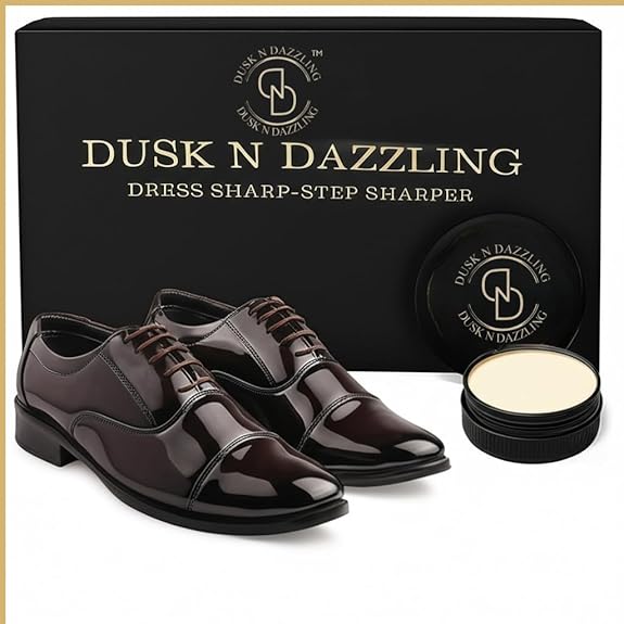 DUSK N DAZZLING Shoes for Men, Oxford Handcrafted Leather Formal Shoes, Premium Office & Dress Footwear