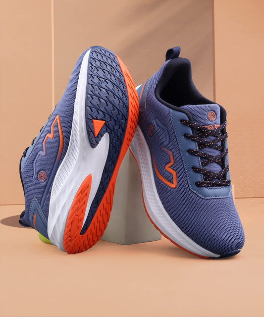 Bacca Bucci® Essential Your Everyday All Purpose Walking Running Casual Shoes for Men -Blue, Size UK6