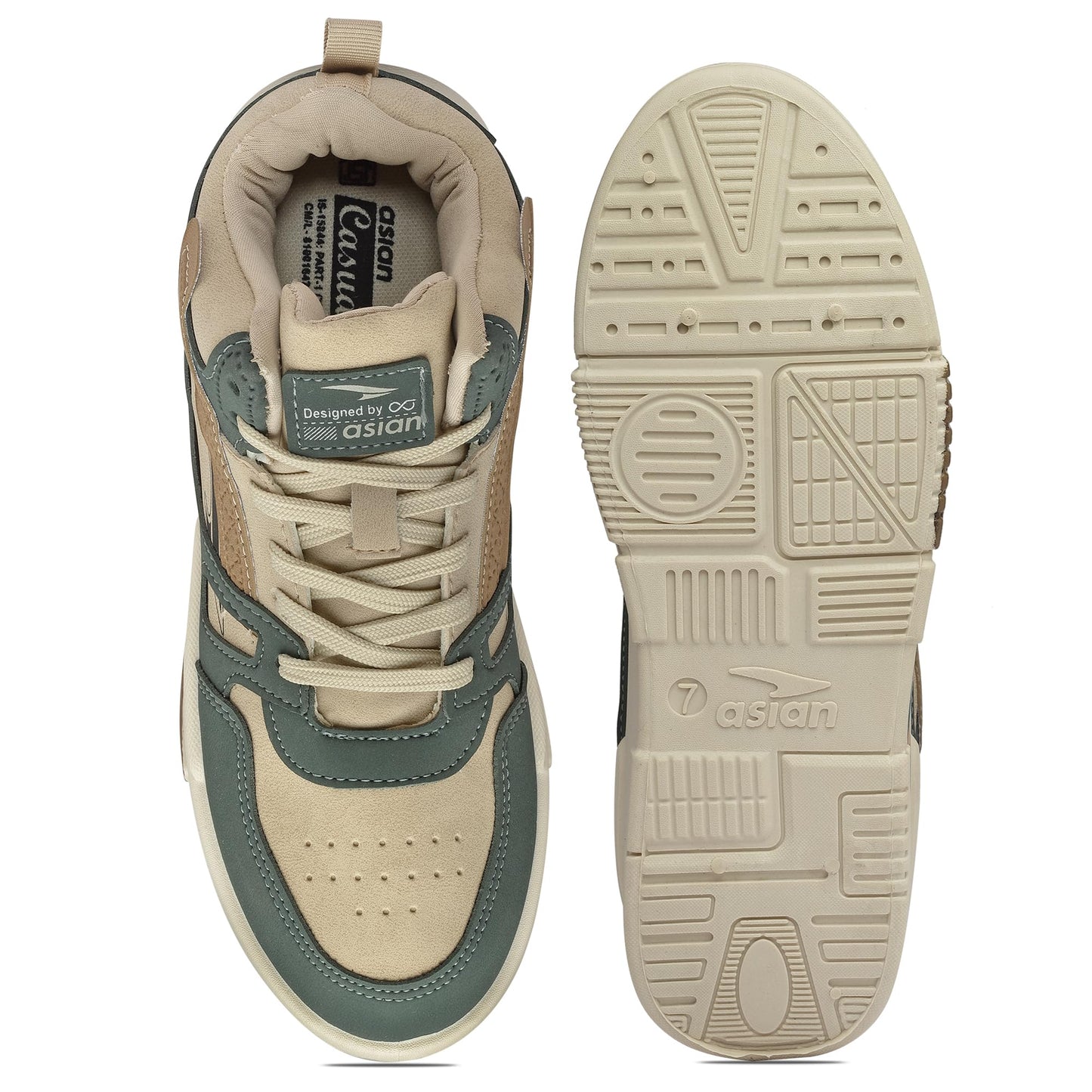ASIAN Men's MEXICO-11 Casual Sneaker Shoes with Synthetic Upper Lightweight Comfortable Mid Top Sneaker Shoes for Men's & Boy's
